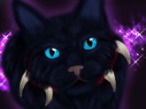 Черная Кошка с Голубыми Глазами